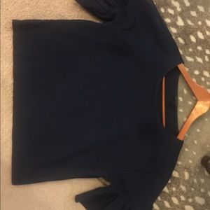 Jcrew knit with flare sleeves in navy